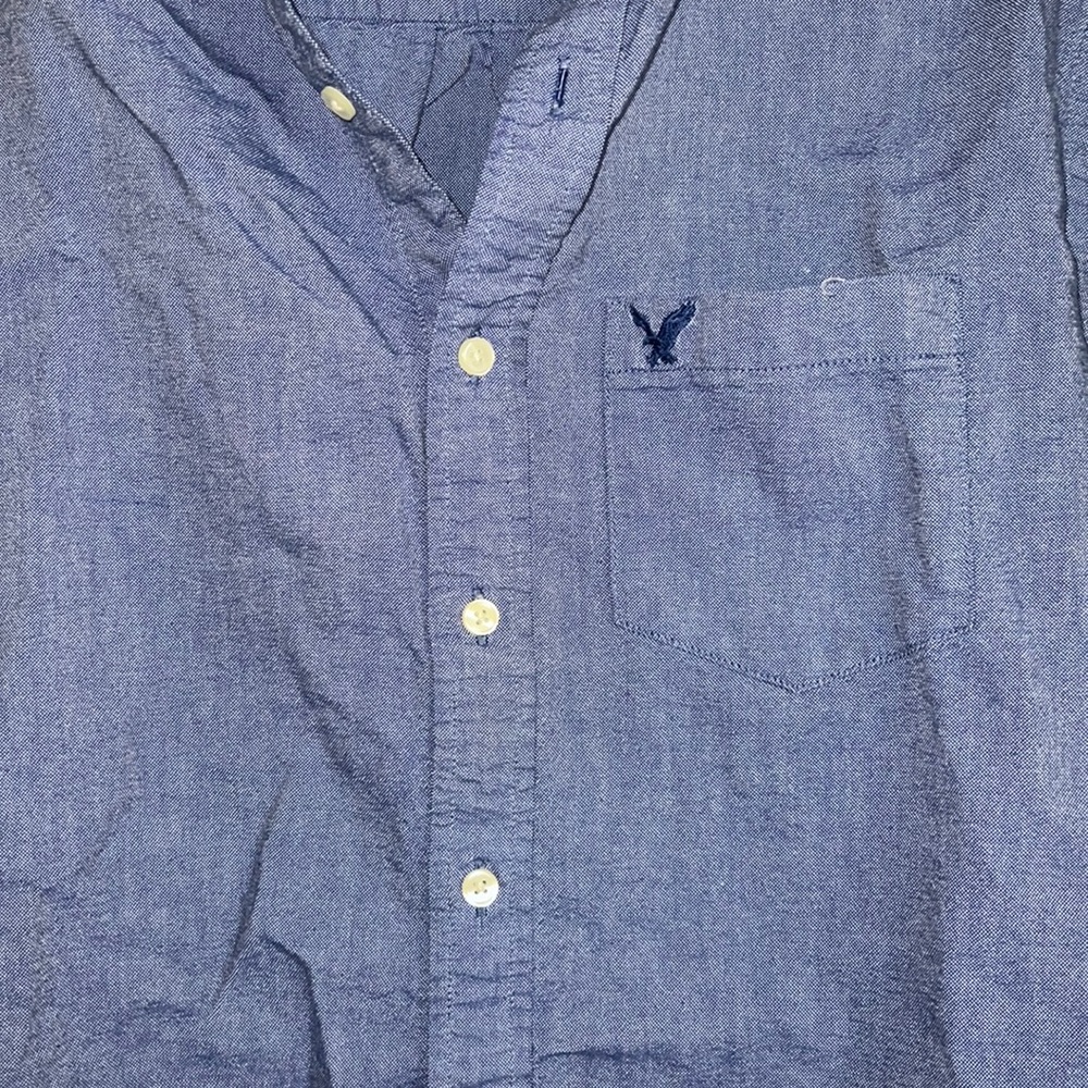 Aeo Blue Button Down - image 3